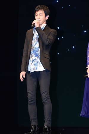 『名探偵コナン ゼロの執行人』完成披露舞台挨拶に登壇した小山力也