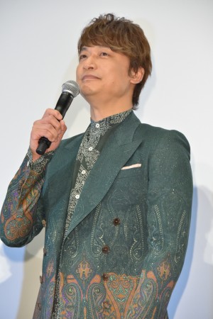 『クソ野郎と美しき世界』完成披露初日舞台挨拶に登場した香取慎吾