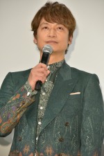 『クソ野郎と美しき世界』完成披露初日舞台挨拶に登場した香取慎吾