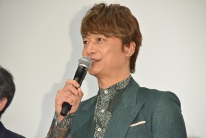 『クソ野郎と美しき世界』完成披露初日舞台挨拶に登場した香取慎吾