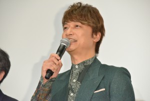 『クソ野郎と美しき世界』完成披露初日舞台挨拶に登場した香取慎吾