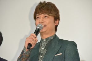 『クソ野郎と美しき世界』完成披露初日舞台挨拶に登場した香取慎吾