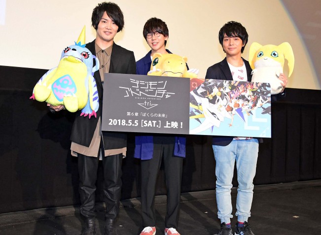 (左から)細谷佳正、花江夏樹、榎木淳弥