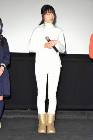 『ミスミソウ』初日舞台挨拶に登壇した大谷凜香