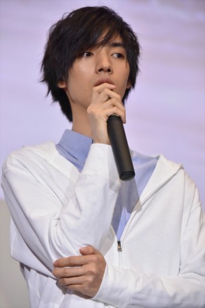 『ミスミソウ』初日舞台挨拶に登壇した清水尋也