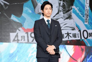 木曜劇場『モンテ・クリスト伯‐華麗なる復讐‐』制作発表に登場したディーン・フジオカ