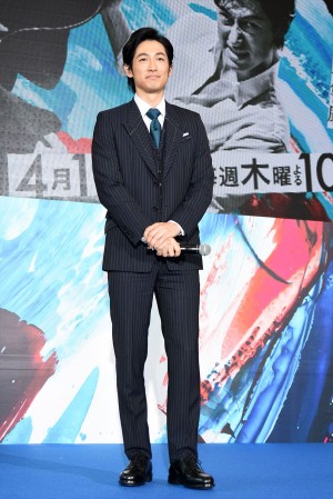 木曜劇場『モンテ・クリスト伯‐華麗なる復讐‐』制作発表に登場したディーン・フジオカ