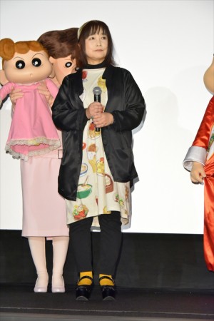 『映画クレヨンしんちゃん 爆盛！カンフーボーイズ ～拉麺大乱～』公開記念舞台挨拶に登壇したならはしみき
