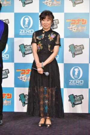 『名探偵コナン ゼロの執行人』公開記念舞台挨拶に登壇した山崎和佳奈