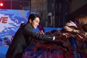 『OVER DRIVE』完成披露舞台挨拶（スペシャルステージ）に登場した東出昌大