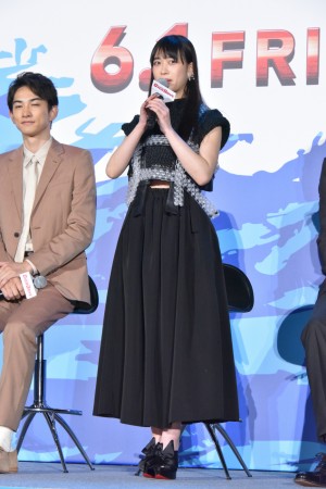 『OVER DRIVE』完成披露舞台挨拶（スペシャルステージ）に登場した森川葵