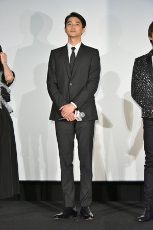 『OVER DRIVE』完成披露舞台挨拶に登壇した東出昌大