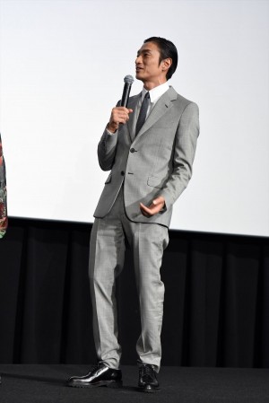 映画『いぬやしき』公開初日舞台挨拶に登壇した伊勢谷友介