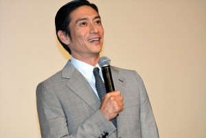 映画『いぬやしき』公開初日舞台挨拶に登壇した伊勢谷友介