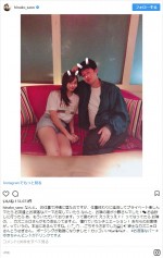 カズニョロさんにポージングを教えてもらったらしい　※「佐野ひなこ」インスタグラム