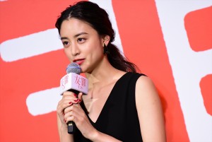 映画『友罪』完成披露試写会に登場した山本美月