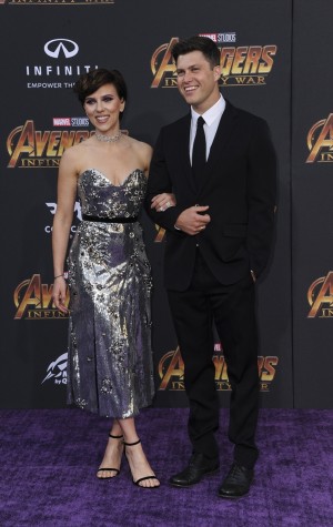 スカーレット・ヨハンソン＆コリン・ジョスト、『アベンジャーズ／インフィニティ・ウォー』ロサンゼルスプレミアにてカップルデビュー