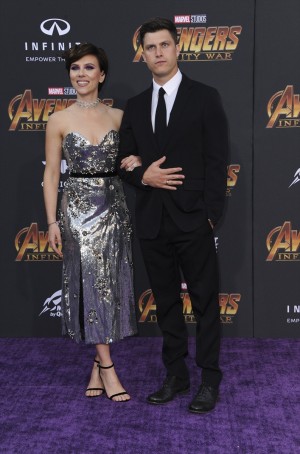 スカーレット・ヨハンソン＆コリン・ジョスト、『アベンジャーズ／インフィニティ・ウォー』ロサンゼルスプレミアにてカップルデビュー