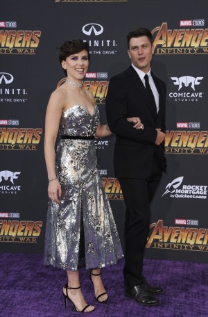 スカーレット・ヨハンソン＆コリン・ジョスト、『アベンジャーズ／インフィニティ・ウォー』ロサンゼルスプレミアにてカップルデビュー