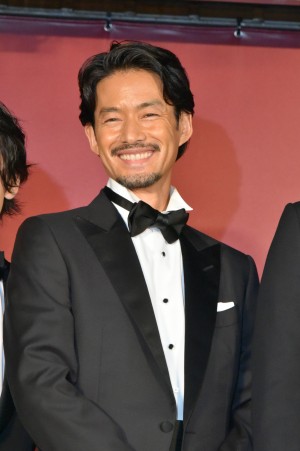 映画『孤狼の血』完成披露試写会に登場した竹野内豊