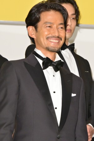 映画『孤狼の血』完成披露試写会に登場した竹野内豊