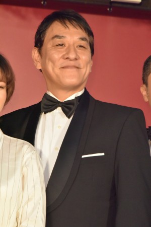 映画『孤狼の血』完成披露試写会に登場したピエール瀧