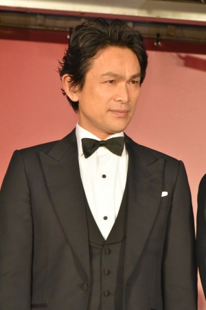 映画『孤狼の血』完成披露試写会に登場した江口洋介