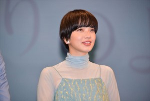 映画『恋は雨上がりのように』完成披露試写会に登壇した小松菜奈