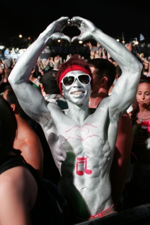 アヴィーチーのライブの様子