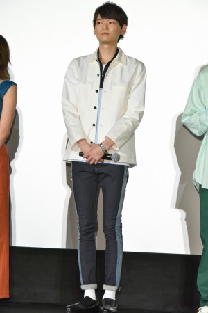 映画『となりの怪物くん』初日舞台挨拶に登壇した古川雄輝