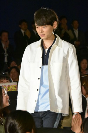 映画『となりの怪物くん』初日舞台挨拶に登壇した古川雄輝