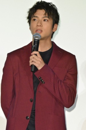 映画『となりの怪物くん』初日舞台挨拶に登壇した山田裕貴