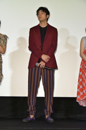 映画『となりの怪物くん』初日舞台挨拶に登壇した山田裕貴
