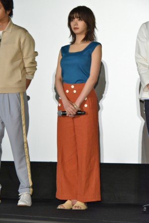 映画『となりの怪物くん』初日舞台挨拶に登壇した池田エライザ