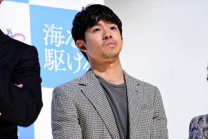 『海を駆ける』完成披露イベントに登壇した太賀