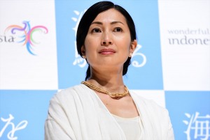 『海を駆ける』完成披露イベントに登壇した鶴田真由