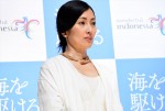 『海を駆ける』完成披露イベントに登壇した鶴田真由