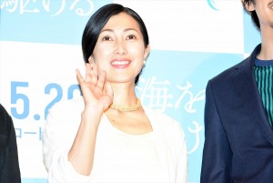 『海を駆ける』完成披露イベントに登壇した鶴田真由