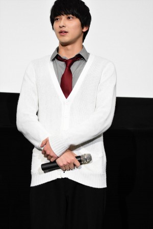 映画『兄友』完成披露上映会 舞台挨拶に登壇した横浜流星