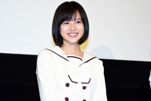 映画『兄友』完成披露上映会 舞台挨拶に登壇した松風理咲