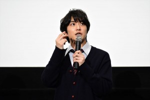 映画『兄友』完成披露上映会 舞台挨拶に登壇した松岡広大