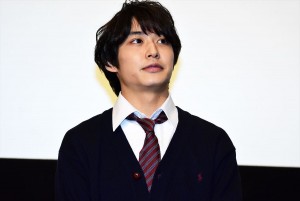 映画『兄友』完成披露上映会 舞台挨拶に登壇した松岡広大