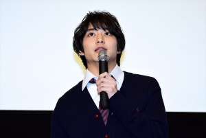 映画『兄友』完成披露上映会 舞台挨拶に登壇した松岡広大