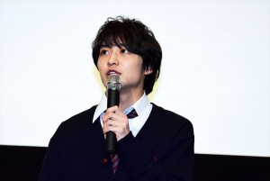 映画『兄友』完成披露上映会 舞台挨拶に登壇した松岡広大