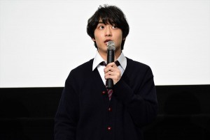 映画『兄友』完成披露上映会 舞台挨拶に登壇した松岡広大