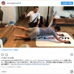 鋼の肉体を作るワークアウト　※「長友佑都」インスタグラム