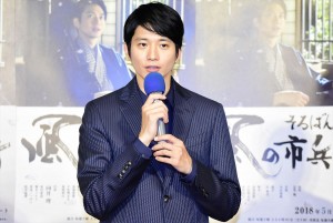 土曜時代ドラマ『そろばん侍 風の市兵衛』試写会に登場した向井理