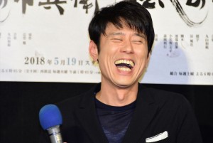 土曜時代ドラマ『そろばん侍 風の市兵衛』試写会に登場した原田泰造