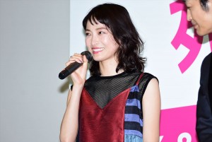 『家に帰ると妻が必ず死んだふりをしています。』完成披露試写会に登壇した野々すみ花