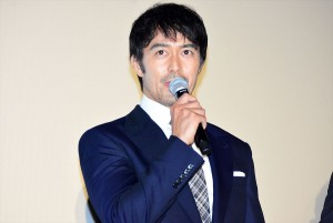 『のみとり侍』初日舞台挨拶に登壇した阿部寛